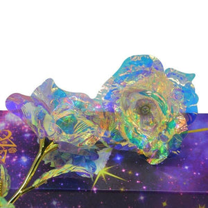 24K Gold Light Up Galaxy Rose