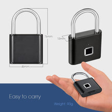 Load image into Gallery viewer, Fingerprint Smart USB Padlock