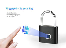 Load image into Gallery viewer, Fingerprint Smart USB Padlock