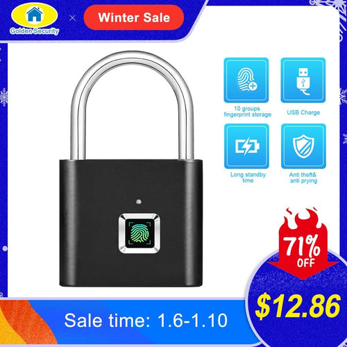 Fingerprint Smart USB Padlock