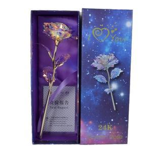 24K Gold Light Up Galaxy Rose